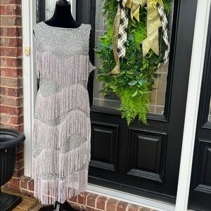 Babeyond Silver Flapper Dress